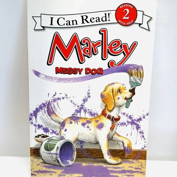 Harper Other - MARLEY MESS DOG Paperback Book I Can Read! Level 2 by John Grogan Brand New